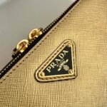 Replica Prada 2VH070 Saffiano Gold leather Prada Brique bag - Image 6