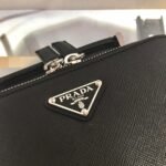 Replica Prada 2VH070 Saffiano Black leather Prada Brique bag - Image 5