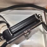 Replica Prada 2VH070 Saffiano Black leather Prada Brique bag - Image 6