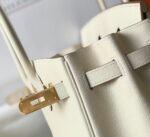 Replica Hermes Birkin Designer Tote Bag Epsom Leather 28355 White - Image 5