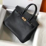 Replica Hermes Birkin Designer Tote Bag Epsom Leather 28353 Black
