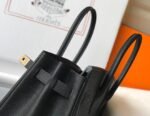 Replica Hermes Birkin Designer Tote Bag Epsom Leather 28353 Black - Image 7