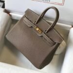 Replica Hermes Birkin Handbags Designer Hermes Bag Epsom Leather 28522 Elephant Grey