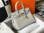 Replica Hermes Birkin Designer Tote Bag Togo Leather 28348 White - Image 2