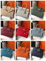 Replica Hermes Birkin Designer Tote Bag Togo Leather 28348 White - Image 9