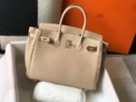 Replica Hermes Birkin Designer Tote Bag Togo Leather 28347 Apricot - Image 2