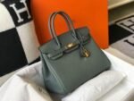 Replica Hermes Birkin Designer Tote Bag Togo Leather 28346 Almond Green - Image 2