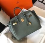 Replica Hermes Birkin Designer Tote Bag Togo Leather 28346 Almond Green - Image 4