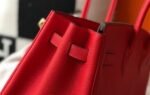 Replica Hermes Birkin Designer Tote Bag Togo Leather 28344 Red - Image 6