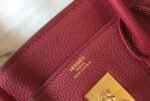 Replica Hermes Birkin Designer Tote Bag Togo Leather 28343 Wine Red - Image 6