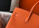 Replica Hermes Birkin Designer Tote Bag Togo Leather 28342 Orange - Image 5