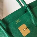 Replica Hermes Birkin Designer Tote Bag Togo Leather 28339 Green - Image 5