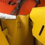 Replica Hermes Birkin Designer Tote Bag Togo Leather 28338 Yellow - Image 7