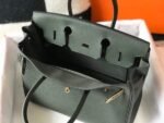 Replica Hermes Birkin Designer Tote Bag Togo Leather 28337 Dark Green - Image 7