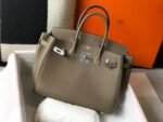 Replica Hermes Birkin Designer Tote Bag Togo Leather 28333 Elephant Grey - Image 2