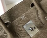 Replica Hermes Birkin Designer Tote Bag Togo Leather 28333 Elephant Grey - Image 6