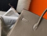 Replica Hermes Birkin Designer Tote Bag Togo Leather 28333 Elephant Grey - Image 7
