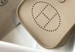 Replica Hermes Evelyne Bag Designer Hermes Mini Crossbody Real Bag 20425 Light Grey - Image 3