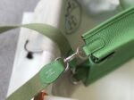 Replica Hermes Evelyne Bag Designer Hermes Mini Crossbody Real Bag 20424 Green - Image 6