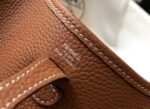 Replica Hermes Evelyne Bag Designer Hermes Mini Crossbody Real Bag 20422 Brown - Image 4