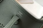 Replica Hermes Evelyne Bag Hermes Mini Crossbody Bag 20412 Silver Buckle Dark Green - Image 6
