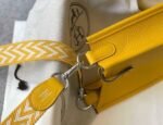 Replica Hermes Evelyne Bag Hermes Mini Crossbody Bag 20408 Silver Buckle Yellow - Image 6