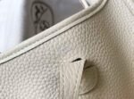 Replica Hermes Evelyne Bag Hermes Mini Crossbody Bag 20406 Silver Buckle Beige - Image 5