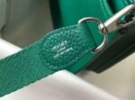 Replica Hermes Evelyne Bag Hermes Mini Crossbody Bag 20404 Silver Buckle Dark Green - Image 6
