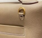 Replica Hermes Kelly 2424 Leather 29cm H230267 Elephant gray Shoulder bag - Image 5