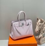 Replica Hermes Birkin Designer Tote Bag Togo Leather 28568 Fantasy purple - Image 11