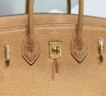 Replica Hermes Birkin Designer Tote Bag Togo Leather 28567 Camel - Image 5