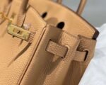 Replica Hermes Birkin Designer Tote Bag Togo Leather 28567 Camel - Image 6