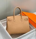 Replica Hermes Birkin Designer Tote Bag Togo Leather 28567 Camel - Image 10