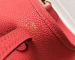 Replica Hermes Evelyne Bag Designer Hermes Mini Crossbody Bag 20397 Gold Buckle Red - Image 5