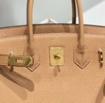 Replica Hermes Birkin Designer Tote Bag Togo Leather 28567 Camel - Image 13