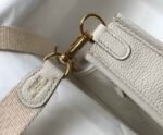 Replica Hermes Evelyne Bag Designer Hermes Mini Crossbody Bag 20396 Gold Buckle Beige - Image 6