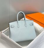 Replica Hermes Birkin Designer Tote Bag Togo Leather 28566 Blue Pale
