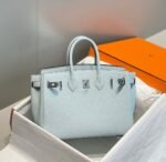 Replica Hermes Birkin Designer Tote Bag Togo Leather 28566 Blue Pale - Image 2