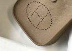 Replica Hermes Evelyne Bag Designer Hermes Mini Crossbody Bag 20395 Gold Buckle Gray - Image 3