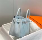 Replica Hermes Birkin Designer Tote Bag Togo Leather 28566 Blue Pale - Image 3