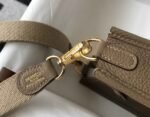 Replica Hermes Evelyne Bag Designer Hermes Mini Crossbody Bag 20395 Gold Buckle Gray - Image 7