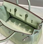 Replica Hermes Birkin Designer Tote Bag Togo Leather 28565 bubble green - Image 4