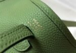 Replica Hermes Evelyne Bag Designer Hermes Mini Crossbody Bag 20393 Gold Buckle Light Green - Image 5