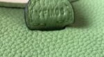 Replica Hermes Evelyne Bag Designer Hermes Mini Crossbody Bag 20393 Gold Buckle Light Green - Image 7