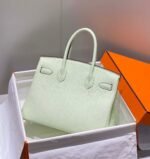 Replica Hermes Birkin Designer Tote Bag Togo Leather 28565 bubble green - Image 10