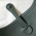 Replica Hermes Evelyne Bag Designer Hermes Mini Crossbody Bag 20391 Gold Buckle Dark Green - Image 6