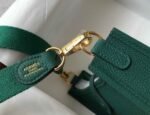 Replica Hermes Evelyne Bag Designer Hermes Mini Crossbody Bag 20389 Gold Buckle Green - Image 6