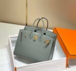 Replica Hermes Birkin Designer Tote Bag Epsom Leather 28370 Almond Green - Image 7