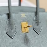 Replica Hermes Birkin Designer Tote Bag Epsom Leather 28370 Almond Green - Image 9