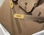 Replica Hermes Birkin Designer Tote Bag Epsom Leather 28369 elephant Gray - Image 5